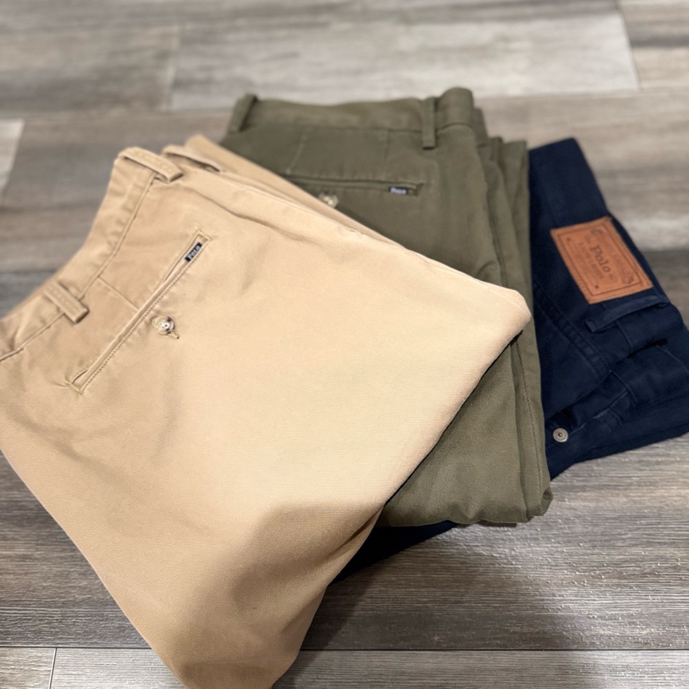 (3) Ralph Lauren Chino pants